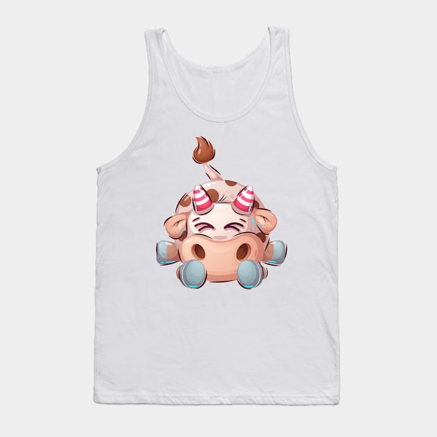 Cute Cow Tank Top by P-ashion Tee